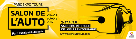 Le Salon de l’Auto. Du 20 au 23 octobre. Parc Expo Tours. Le plus grand show de l’automobile en région Centre-Val de Loire. Parc Essai - Véhicules neufs. En parallèle : Salon du véhicules de loisirs.